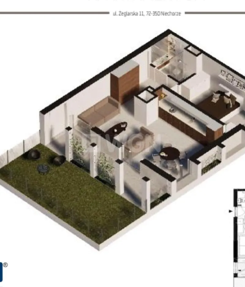 Mieszkanie na  sprzedaż Niechorze - Apartament klasy PREMIUM 60,52 m2, położony nad Bałtykiem w Niechorzu